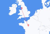 Flyg från Liverpool, England till Tours, Frankrike