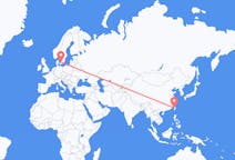 Flights from Taichung, Taiwan to Ängelholm, Sweden