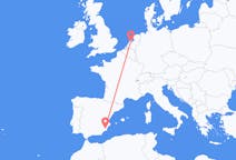 オランダのアムステルダムから、スペインのムルシアまでのフライト