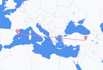 Flyreiser fra Elazığ, Tyrkia til Barcelona, Spania