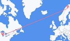 Flights from Milwaukee to Kiruna