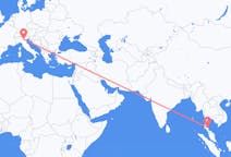Flyreiser fra Nakhon Si Thammarat Province, Thailand til Verona, Italia