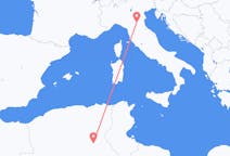 Flyg från Touggourt, Algeriet till Bologna, Italien