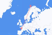 Flyrejser fra Tromsø, Norge til Bordeaux, Frankrig