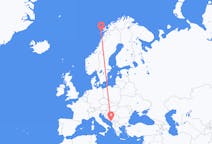 Flights from Leknes, Norway to Tivat, Montenegro
