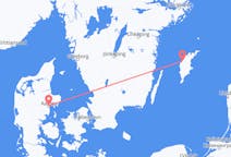 Flyg från Visby, Sverige till Århus, Danmark