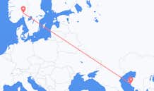 Flyrejser fra Aqtau, Kasakhstan til Oslo, Norge