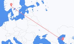 Flyrejser fra Aqtau til Oslo