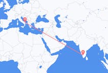Vluchten van Coimbatore, India naar Bari, Italië