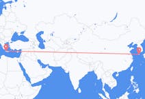 Flights from Jeju City, South Korea to Chania, Greece