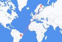 Flights from Montes Claros, Brazil to Kuusamo, Finland