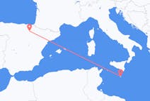 Vluchten van Logroño, Spanje naar Malta, Malta
