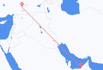 Loty z Abu Zabi, Zjednoczone Emiraty Arabskie do Malatyi, Turcja