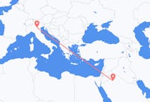 Flyrejser fra Al Jawf Region, Saudi-Arabien til Verona, Italien