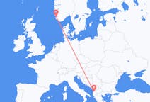 Flyg från Stavanger till Tirana