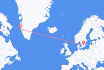 Flights from Maniitsoq, Greenland to Växjö, Sweden