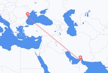 Flyrejser fra Ras al-Khaimah, De Forenede Arabiske Emirater til Constanta, Rumænien