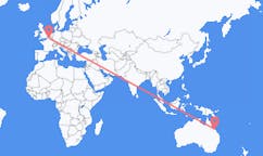 出发地 澳大利亚出发地 麥凱目的地 法国里尔的航班