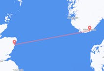 Flights from Kristiansand, Norway to Aberdeen, Scotland