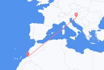 Flyg från Guelmim, Marocko till Zagreb, Kroatien