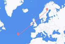 Flights from Flores Island, Portugal to Lycksele, Sweden