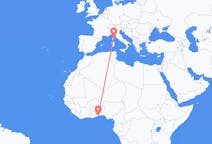 Flights from Lomé to Bastia
