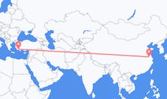 중국 양저우에서 출발해 터키 달라만에게(으)로 가는 항공편