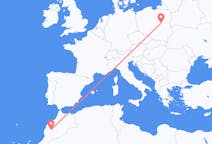 Flights from Marrakesh, Morocco to Warsaw, Poland