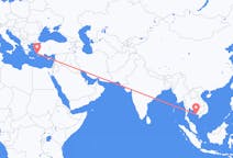 出发地 柬埔寨出发地 西哈努克省目的地 希腊科斯岛的航班