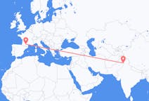 Flyg från Sialkot, Pakistan till Toulouse, Frankrike