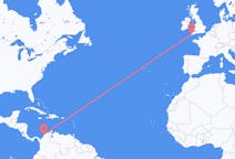 Flights from Cartagena, Colombia to Newquay, England