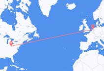 Flyg från Columbus, USA till Amsterdam, Nederländerna