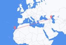 Flyreiser fra Makhatsjkala, Russland til Ajuy, Spania
