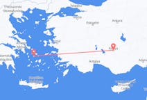 Flights from Syros, Greece to Konya, Turkey