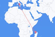 Flights from Mahajanga, Madagascar to Palermo, Italy