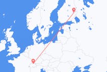 Flyreiser fra Zürich, Sveits til Joensuu, Finland