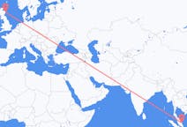Flyrejser fra Kuantan, Malaysia til Aberdeen, Skotland