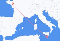 Flights from Nantes, France to Valletta, Malta