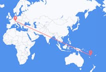 Flyrejser fra Port Vila, Vanuatu til Friedrichshafen, Tyskland