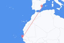 Flyreiser fra Dakar, til Alicante