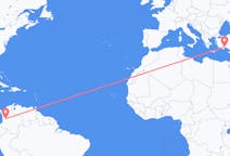 Flyreiser fra Pereira, Colombia til Antalya, Tyrkia