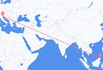 Flights from Sandakan, Malaysia to Venice, Italy