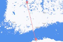 Flyreiser fra Tallinn, Estland til Tammerfors, Finland