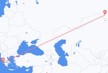 Flyg från Omsk till Cephalonia
