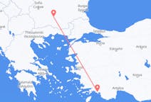 出发地 保加利亚普罗夫迪夫目的地 土耳其达拉曼的航班