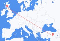 Flyreiser fra Malatya, Tyrkia til Glasgow, Skottland