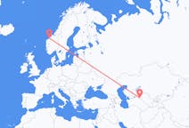 Flyg från Urgentj, Uzbekistan till Molde, Norge