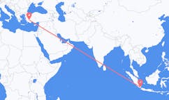 Flyg från Bandar Lampung, Indonesien till Denizli, Turkiet