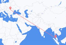 Flyreiser fra Penang, Malaysia til Cluj Napoca, Romania