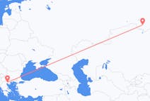 Flights from Omsk, Russia to Thessaloniki, Greece